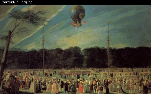 Antonio Carnicero The  Ascent of a Montgolfier Balloon